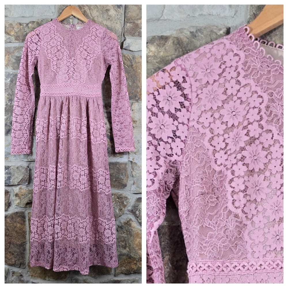 NWT Roolee Arista Lace Midi Maxi Dress